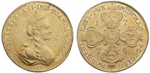 5 рублей 1778 года 