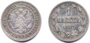 1 марка 1867 года