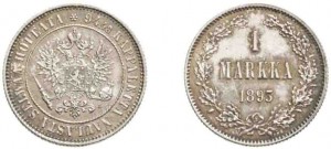 1 марка 1893 года - Серебро