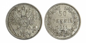 50 пенни 1911 года - Серебро
