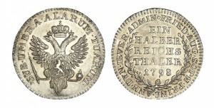 Ein halber reichsthaler 1798 года - КНЯЖЕСТВО ЙЕВЕР. Серебро